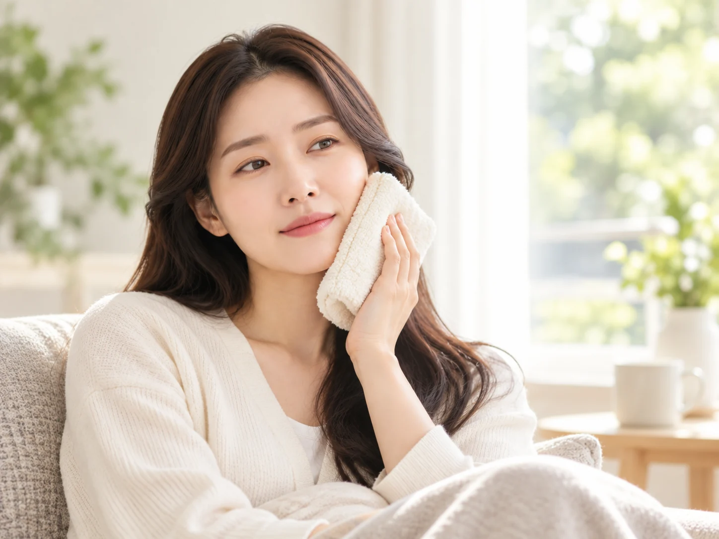 휴식 공간에서 쉬는 사람