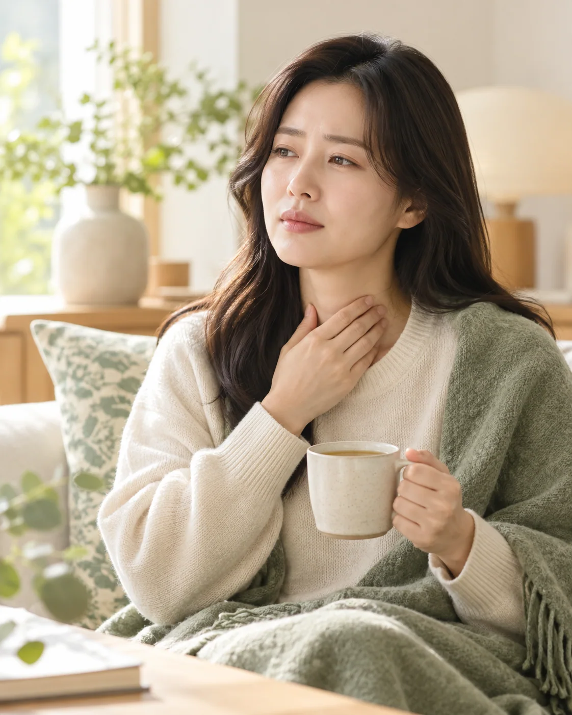 차분한 휴식과 생활 리듬을 보여주는 장면