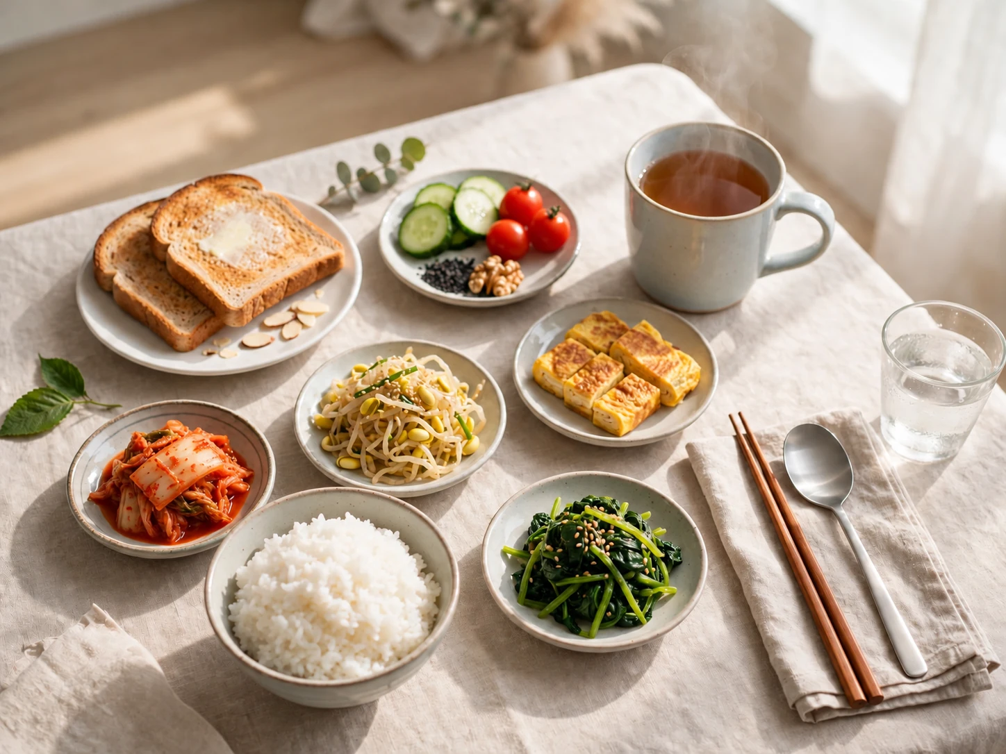 청소년 식사 리듬을 설명하는 음식 이미지